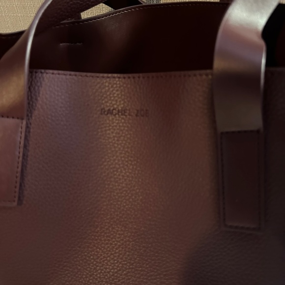 RACHEL ZOE CURATEUR ARIALITH BORDEAUX FAUX LEATHER TOTE - Picture 3 of 9